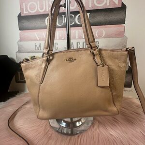 Coach Tan Leather Shoulder Bag